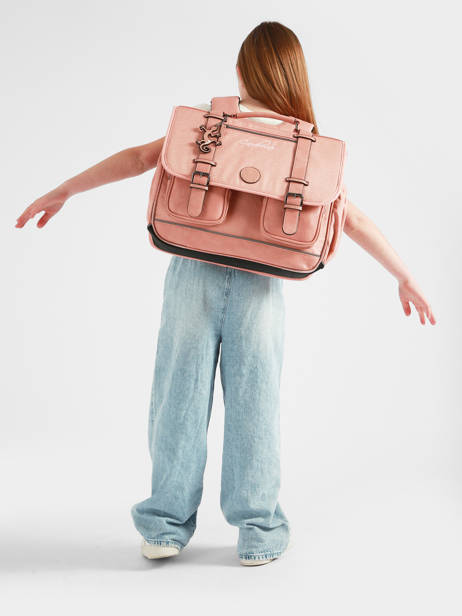 Satchel 3 Compartments Cameleon Pink vintage color VIC-CA41 other view 2
