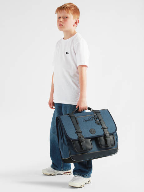 Satchel 3 Compartments Vintage Color Cameleon Blue vintage color VIC-CA41 other view 2