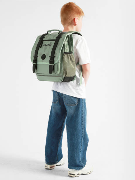 2-compartment Vintage North Backpack Cameleon Green vintage north SD39 other view 1