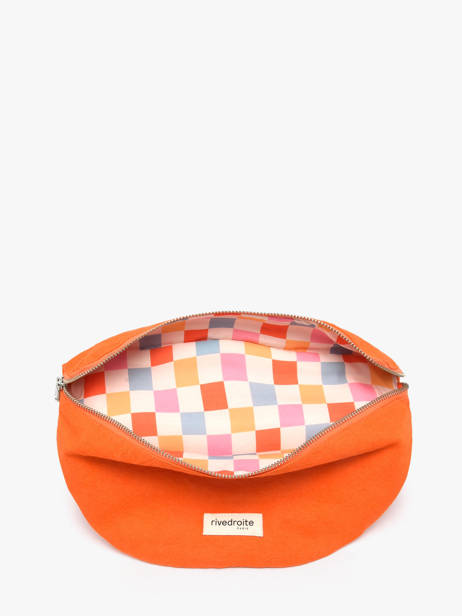 Recycled Coton Custine Belt Bag Rivedroite Orange timeless CUSTITIM other view 2