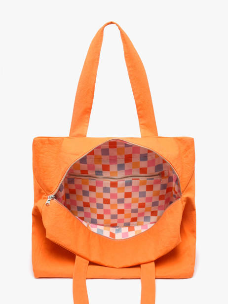 Le Sac Porté épaule A4 Célestins Coton Recyclé Rivedroite Orange timeless CELESTIM vue secondaire 2