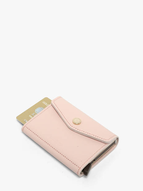 Porte-cartes Cuir Secrid Rose original EOR vue secondaire 2