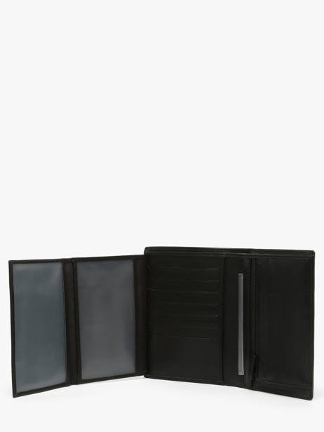 Wallet Leather Serge blanco Black baltimore BAL21013 other view 2