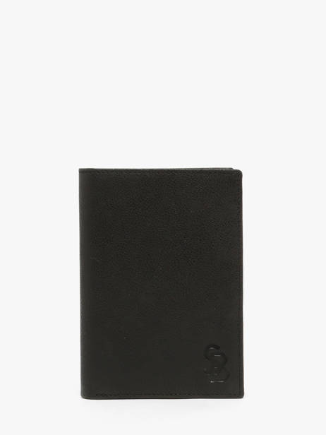 Wallet Leather Serge blanco Black brooklyn BRO21021