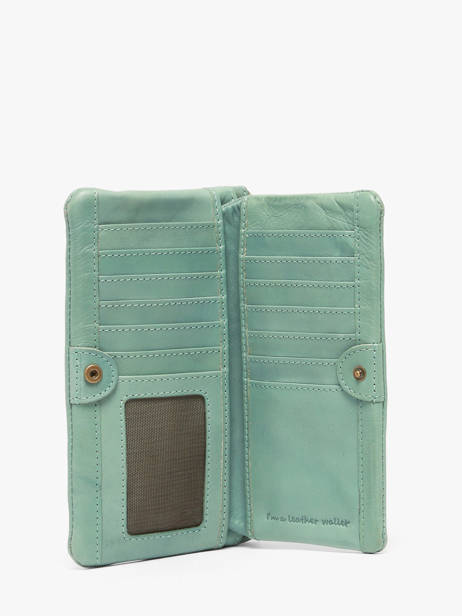 Wallet Leather Biba Blue heritage BT34 other view 1