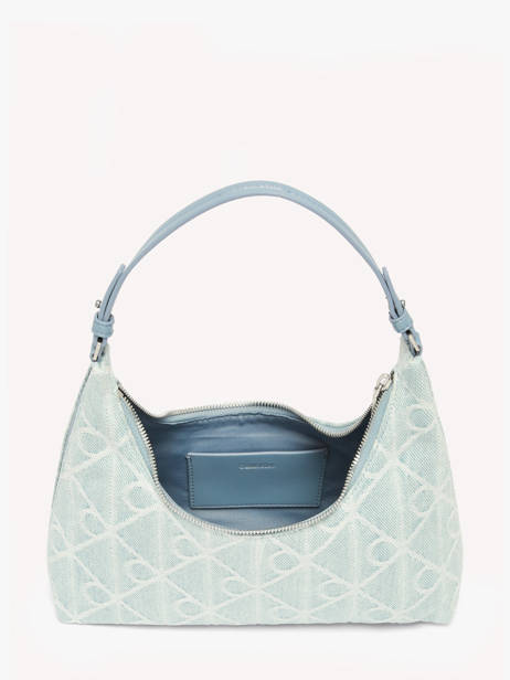 Shoulder Bag Emblem Denim Cotton Calvin klein jeans Blue emblem denim 4F3431G other view 2