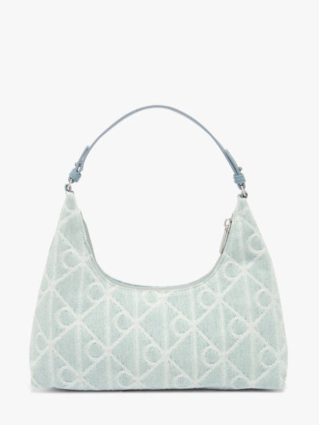 Shoulder Bag Emblem Denim Cotton Calvin klein jeans Blue emblem denim 4F3431G other view 3