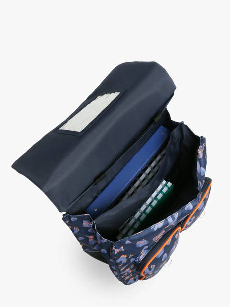 2-compartment Wheeled Satchel Tann's Blue les fantaisies g 43155 other view 2
