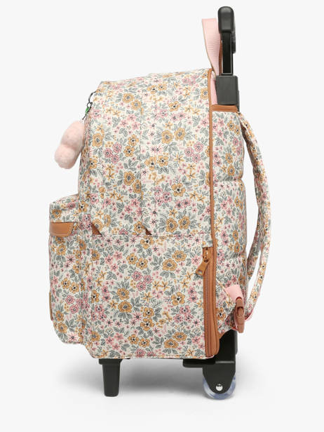 2-compartment Wheeled Schoolbag Tann's Multicolor les fantaisies f 26732611 other view 1