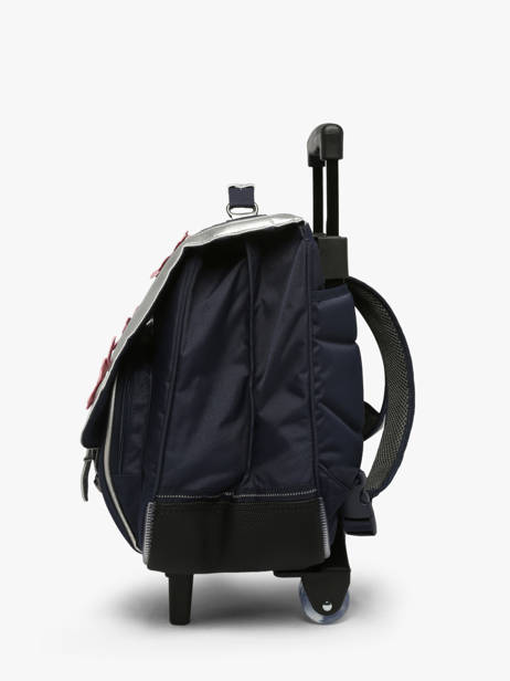 2-compartment Wheeled Satchel Tann's Blue les fantaisies f 43268 other view 1