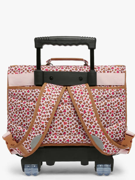 2-compartment Wheeled Satchel Tann's Multicolor les fantaisies f 42229 other view 3