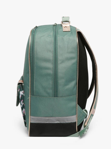 2-compartment Backpack Tann's Green les fantaisies f 74191 other view 1