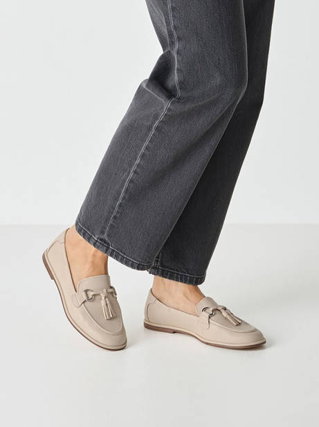 Mocassins En Cuir Tamaris Beige women 46 vue secondaire 1