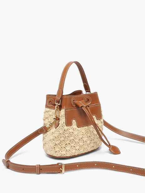 Leather And Raffia Capucine Xs Crossbody Bag Paul marius Beige raphia CAPUXRAP other view 1