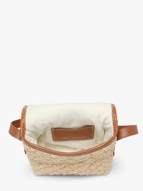 Loulou S Crossbody Bag Raffia And Leather Paul marius Beige raphia LOULSRAP other view 2