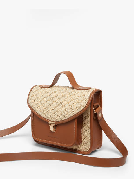 Melle George Raffia And Leather Crossbody Bag Paul marius Beige raphia GEORGRAP other view 1