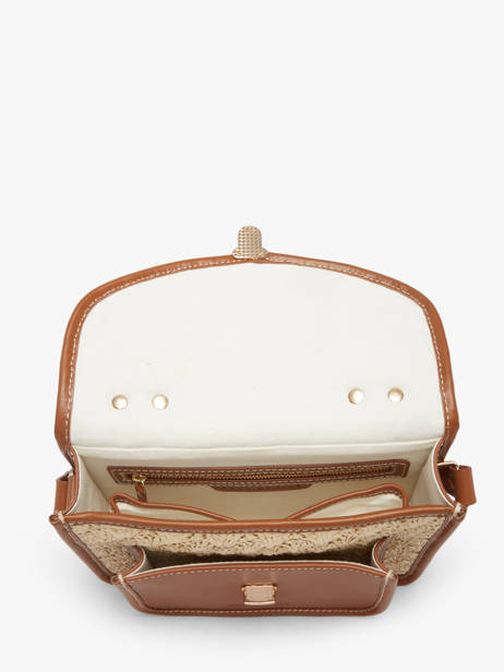 Melle George Raffia And Leather Crossbody Bag Paul marius Beige raphia GEORGRAP other view 2