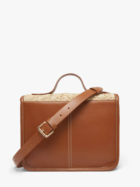 Melle George Raffia And Leather Crossbody Bag Paul marius Beige raphia GEORGRAP other view 3