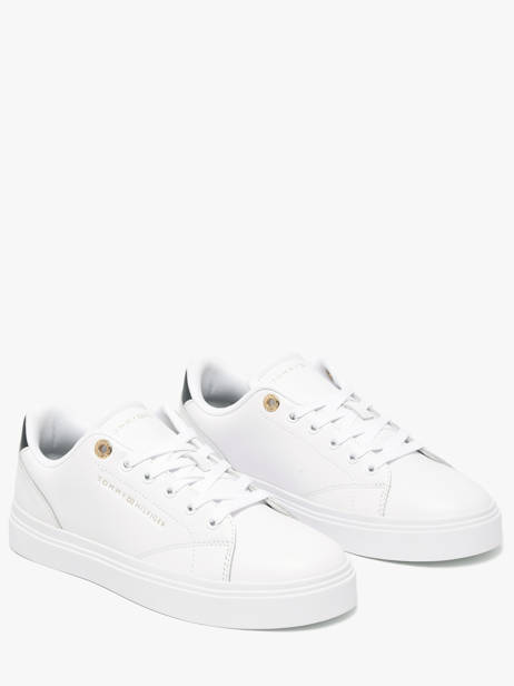 Sneakers In Leather Tommy hilfiger White women 91050K6 other view 1