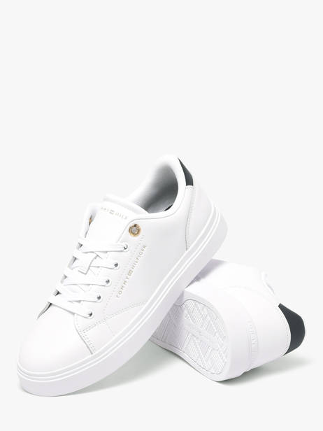 Sneakers In Leather Tommy hilfiger White women 91050K6 other view 2