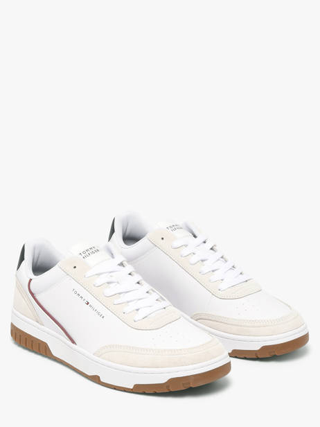 Sneakers In Leather Tommy hilfiger White men 58810GZ other view 1