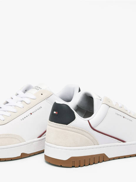 Sneakers In Leather Tommy hilfiger White men 58810GZ other view 2