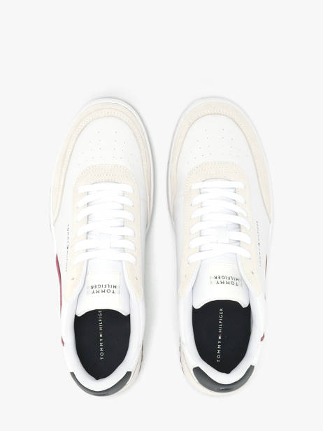 Sneakers In Leather Tommy hilfiger White men 58810GZ other view 3