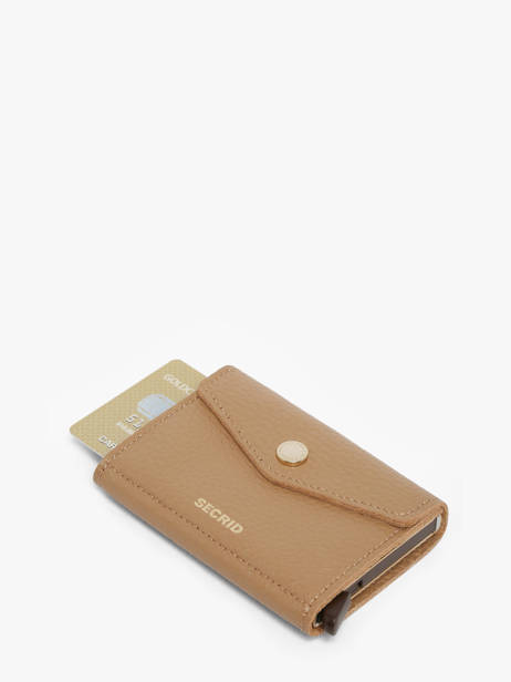 Pebble Envelope Leather Card Holder Secrid Brown pebble EPE other view 2