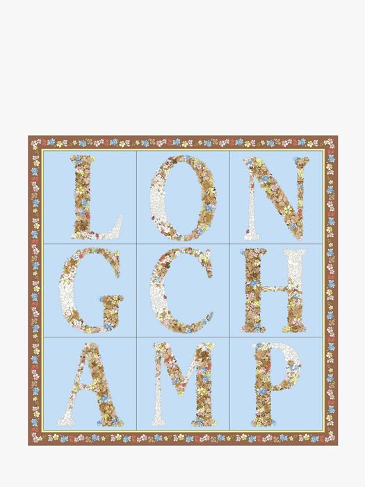 Longchamp Soie gots Etole Bleu