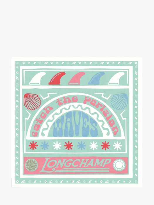 Longchamp Soie gots Scarf Multicolor