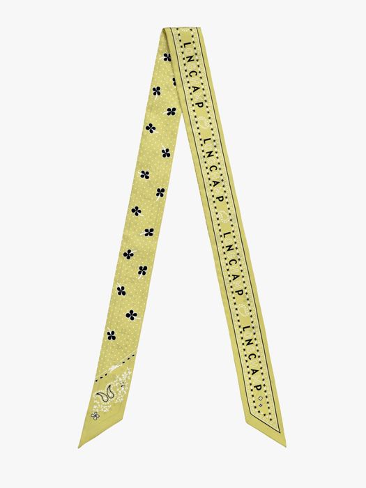 Longchamp Soie gots Scarf Yellow