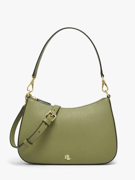 Sac Porté épaule Danni 26 Cuir Lauren ralph lauren Vert danni 31883768