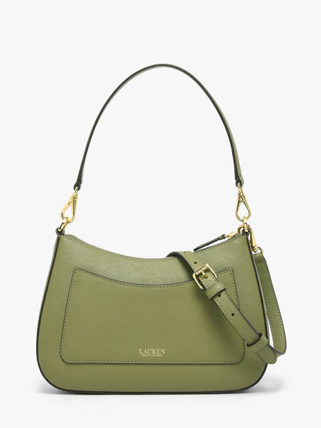 Sac Porté épaule Danni 26 Cuir Lauren ralph lauren Vert danni 31883768 vue secondaire 4