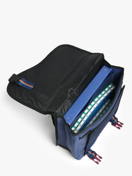 Cartable 2 Compartiments Fc barcelone Bleu barca 25BF203C vue secondaire 2