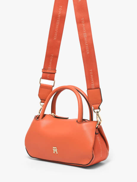 Sac Porté Main Th Logotape Polyester Tommy hilfiger Orange th logotape AW18743 vue secondaire 2