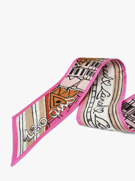 Scarf Lancel Pink 150 ans A14137 other view 1