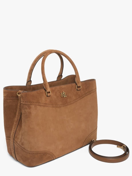 Sac Porté Main Dryden Cuir Lauren ralph lauren Marron dryden 31P15645 vue secondaire 2
