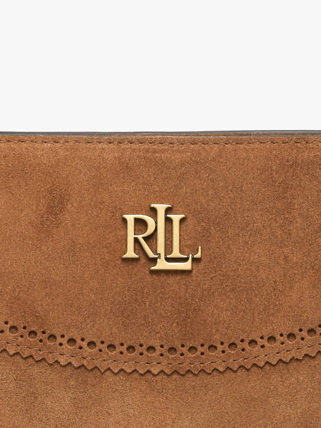 Sac Porté Main Dryden Cuir Lauren ralph lauren Marron dryden 31P15645 vue secondaire 3