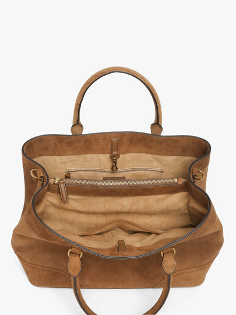 Sac Porté Main Dryden Cuir Lauren ralph lauren Marron dryden 31P15645 vue secondaire 4