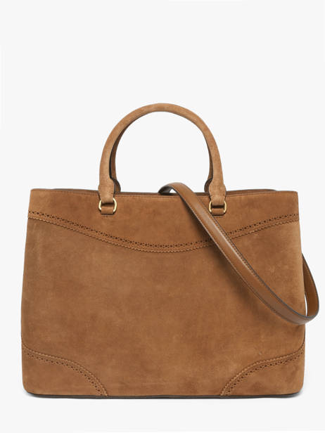 Sac Porté Main Dryden Cuir Lauren ralph lauren Marron dryden 31P15645 vue secondaire 5
