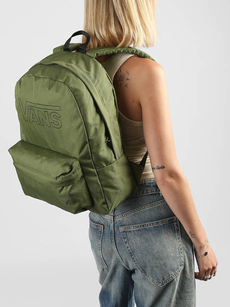 Sac à Dos 1 Compartiment Vans Vert backpack VN00103A vue secondaire 1