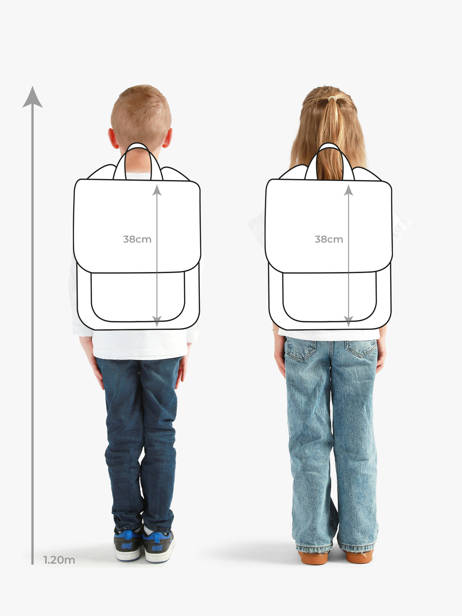 Sac à Dos Hello hossy Bleu cool kids MO6 vue secondaire 1