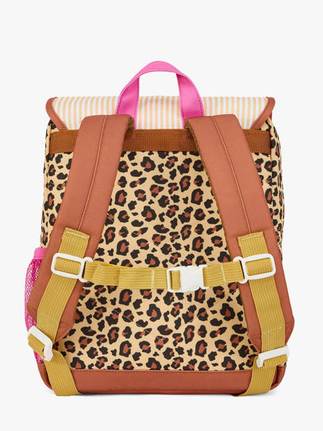 Backpack Hello hossy Brown cool kids S6 other view 4