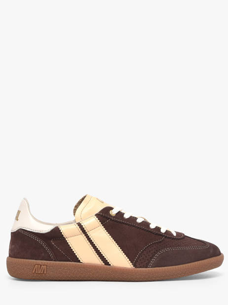 Sneakers In Leather Caval Brown women BAPULS1P