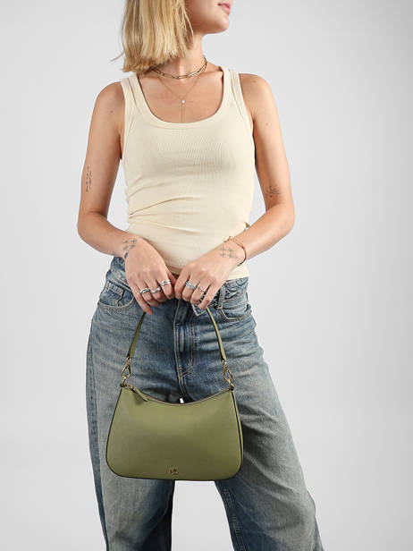 Sac Porté épaule Danni 26 Cuir Lauren ralph lauren Vert danni 31883768 vue secondaire 1