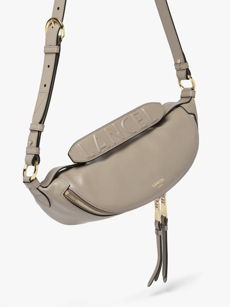 Small Leather Origami Crossbody Bag Lancel Gray origami A12527 other view 2