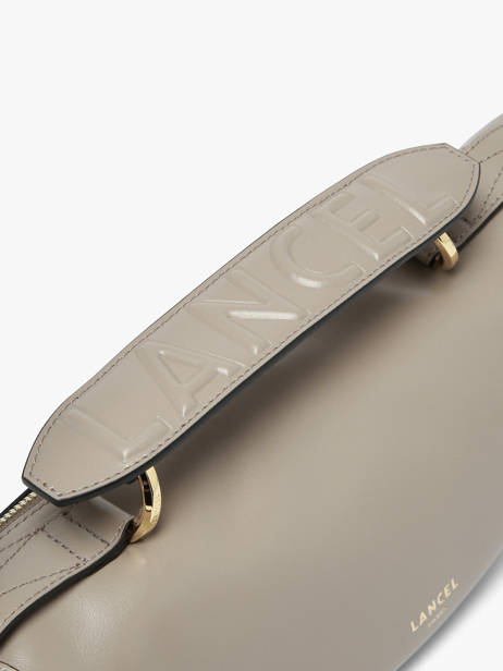 Small Leather Origami Crossbody Bag Lancel Gray origami A12527 other view 3