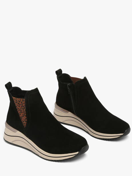 Platform Sneakers In Leather Remonte Black women 5 other view 1
