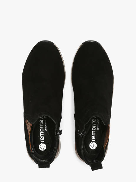 Platform Sneakers In Leather Remonte Black women 5 other view 3