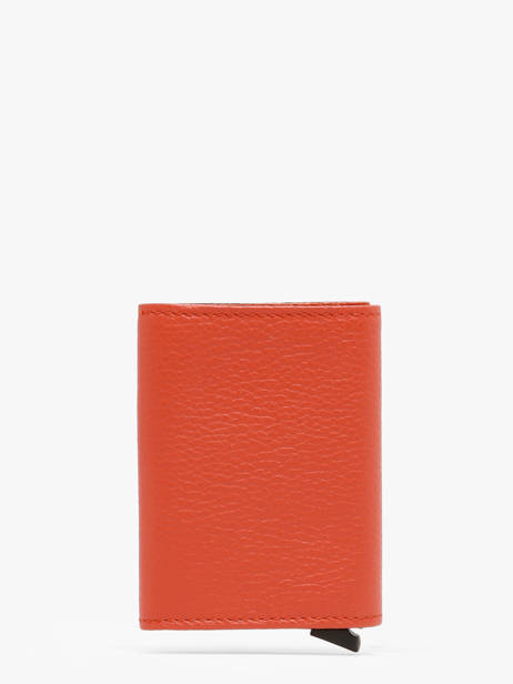 Card Holder Leather Etrier Orange madras EMAD5020 other view 3